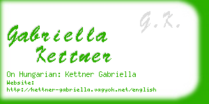 gabriella kettner business card